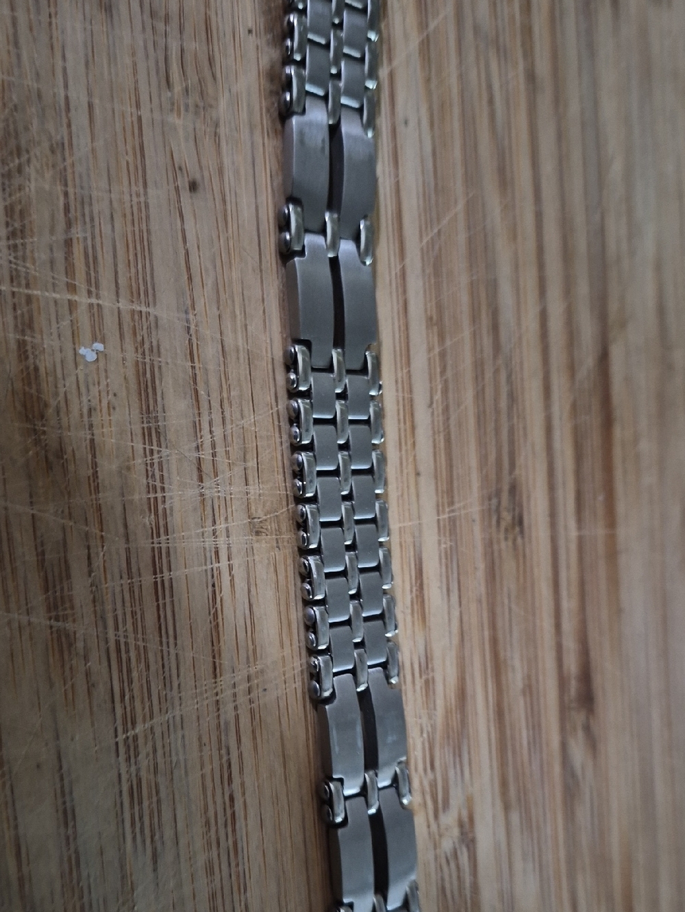 Stainless Steel Link Bracelet - Silver Tone